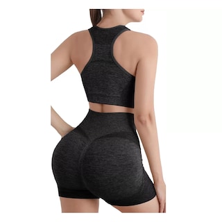 Foto 2 | Foto 2 | Conjunto de Elastano para Yoga Talla L/XL Eo Safe Imports ESI-17776 Negro