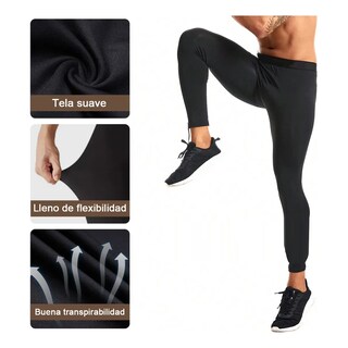 Foto 2 | Foto 2 | 2pz Lycra Gym Yoga Hombre Transpirable Talla: S Eo Safe Imports Esi-20827 Negro