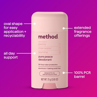Foto 3 | Foto 3 | Deodorant Method Pure Peace, 78 Ml, 24 Horas, Protección Contra Olores - Venta Internacional.