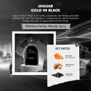 Foto 4 | Foto 4 | Perfume Jaguar Gold In Black Eau De Toilette, 100 Ml, Para Hombre - Venta Internacional.