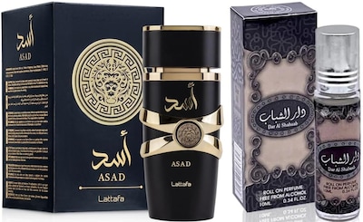Foto 1 | Foto 1 | Set De Perfume Asad Eau De Parfum 100 Ml Más Aceite Dar Al Shabaab 10 Ml - Venta Internacional.