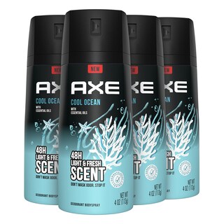 Foto 1 | Foto 1 | Desodorante Corporal Axe Dual Action Cool Ocean, 120 Ml, Paquete De 4 - Venta Internacional.
