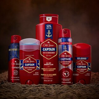 Foto 5 | Foto 5 | Spray Corporal Old Spice Captain Sin Aluminio Para Hombre, 150 Ml X 3 - Venta Internacional.