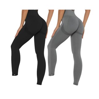 Foto 1 | Foto 1 | Leggins Deportivos Levanta Gluteos Eo Safe Imports Negro Y Gris Para Mujer 2pzs