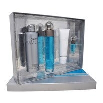 Set para Hombre Perry Ellis 360° 100 ml Edt Spray/Shower Gel 90 ml/Desodorante 200 ml Spray/7.5 ml Edt Spray