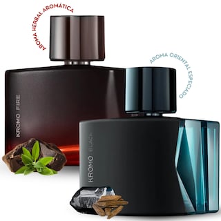 Foto 1 | Foto 1 | Set Perfumes Hombre Kromo Black + Kromo Fire Fragancia Masculina