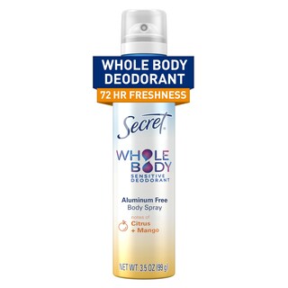 Foto 1 | Foto 1 | Desodorant Secret En Aerosol Para Todo El Cuerpo Cítricos Y Melón Para Mujer 100 Ml - Venta Internacional.