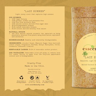 Foto 3 | Foto 3 | Bruma Aromática Essentials Lazy Summer, 60 Ml, Vegana, No Tóxica - Venta Internacional.