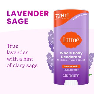 Foto 4 | Foto 4 | Desodorante Lume Whole Body Smooth Solid Stick, 72 G, Lavanda Y Salvia - Venta Internacional.