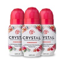 Desodorante Roll-On Crystal Essence Pomegranate 3 Piezas-Venta Internacional