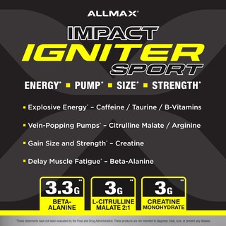 Foto 3 | Foto 3 | Suplemento Allmax Igniter Sport Melocotón Y Mango 320 G - Venta Internacional.