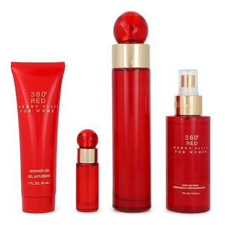 Foto 1 | Foto 1 | Set de Perfume 360° Red 4pzs 100 ml Edp Spray/ Body Mist 118 ml/ Shower Gel 90 ml/ 7.5 ml Edp Spray