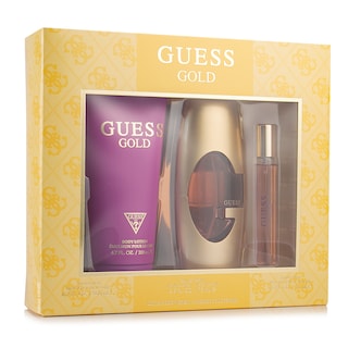Foto 1 | Foto 1 | Set para Dama Guess Gold EDP 75 ml + Crema Corporal + Perfumero