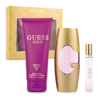 Foto 3 | Foto 3 | Set para Dama Guess Gold EDP 75 ml + Crema Corporal + Perfumero