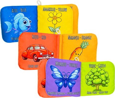 Foto 3 | Foto 3 | Libro De Tela Para Bebés Luulu-mis Primeras Palabras-colores-juguete Educativo Para Recién Nacidos.