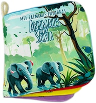 Libro De Tela Para Bebés Luulu- Mis Primeras Palabras-selva- Juguete Educativo Para Recién Nacidos.