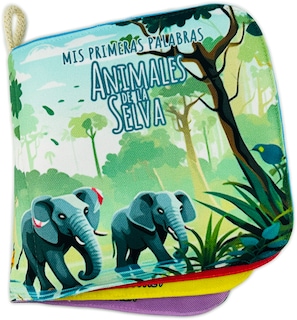 Foto 1 | Foto 1 | Libro De Tela Para Bebés Luulu- Mis Primeras Palabras-selva- Juguete Educativo Para Recién Nacidos.