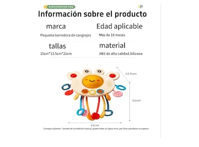 Foto 2 | Foto 2 | Juguete Xtellar Sensorial Y Educativo Para Bebés: Mordedera, Sonaja Y Estimulación