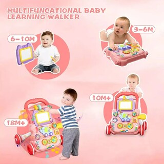 Foto 4 | Foto 4 | Andadera Para Bebes Musical Eo Safe Imports Esi-21092 Rosa