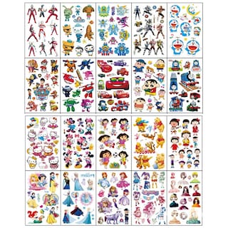 Foto 1 | Foto 1 | Tatuajes Temporales Smilefun Mxtsk-001 20 Plantillas En 1 Paquete Multicolor para Niños