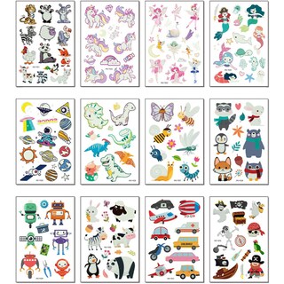 Foto 2 | Foto 2 | Tatuaje Luminoso Temporal Smilefun Mxlno-005 50 Plantillas En 5 Paquetes Multicolor