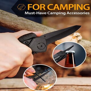 Foto 3 | Foto 3 | Navaja Multiherramienta Pinzas Acero Inoxidable Camping Pesca Lab.g Negro