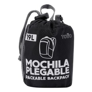 Foto 2 | Foto 2 | Totto Mochila Plegable 19 Lt. De Viaje Resistente Troker Negro