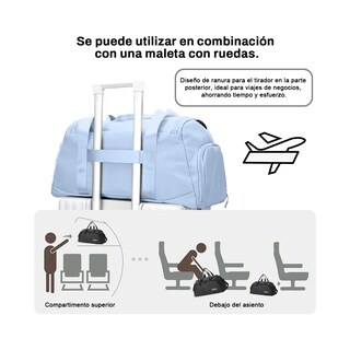 Foto 4 | Foto 4 | Bolso Deportivo Maleta Para Gimnasio Fitness Viaje Eo Safe Imports Esi-21322 Azul