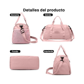 Foto 3 | Foto 3 | Bolso Deportivo Maleta Para Gimnasio Fitness Viaje Eo Safe Imports Esi-21323 Rosa