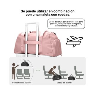 Foto 4 | Foto 4 | Bolso Deportivo Maleta Para Gimnasio Fitness Viaje Eo Safe Imports Esi-21323 Rosa