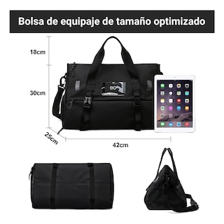 Foto 2 | Foto 2 | Maleta Deportiva Bolsa Gym Viaje Mochila Eo Safe Imports Esi-21326 Negro