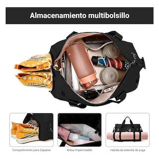 Foto 3 | Foto 3 | Maleta Deportiva Bolsa Gym Viaje Mochila Eo Safe Imports Esi-21326 Negro
