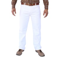 Pantalón Vaquero John Silver Blanco