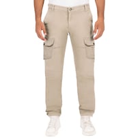 Pantalón Cargo Britos Jeans Hombre Gabardina Khaki 803725