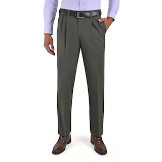 Foto 1 | Foto 1 | Pantalón Casual Yale Con Pinzas Regular Fit Nanotex 0726 Verde Cemento