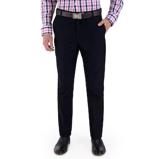 Foto 1 | Foto 1 | Pantalón De Vestir Yale Sin Pinzas Regular Fit Cintura Ajustable 1768 Azul Marino