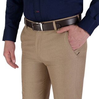 Foto 3 | Foto 3 | Pantalón De Vestir Yale Collection Sin Pinzas Slim Fit 1768 Beige