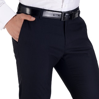 Foto 3 | Foto 3 | Pantalón De Vestir Yale Sin Pinzas Slim Fit 1768 Azul Marino