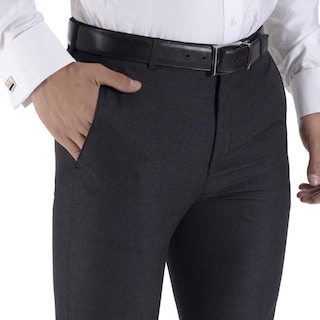 Foto 3 | Foto 3 | Pantalón De Vestir Yale Collection Sin Pinzas Slim Fit 1768 Gris Oxford
