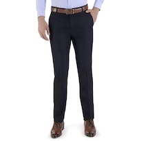 Pantalón De Vestir Yale Collection Sin Pinzas Slim Fit 1768 Azul Marino