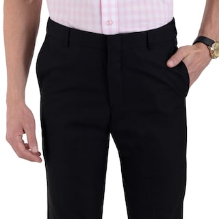 Foto 1 | Foto 1 | Pantalón De Vestir Yale Sin Pinzas Regular Fit Cintura Ajustable 1768 Negro