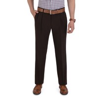 Pantalón De Vestir Yale Con Pinzas Classic Fit 1268 Café
