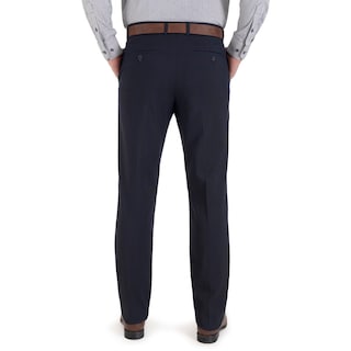 Foto 2 | Foto 2 | Pantalón De Vestir Yale Sin Pinzas Regular Fit Cintura Ajustable 0342 Azul Marino