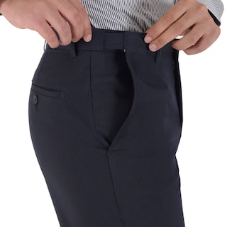 Foto 4 | Foto 4 | Pantalón De Vestir Yale Sin Pinzas Regular Fit Cintura Ajustable 0342 Azul Marino