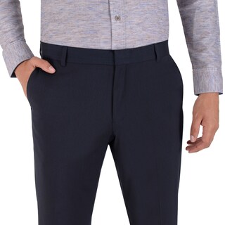 Foto 2 | Foto 2 | Pantalón De Vestir Yale Collection Sin Pinzas Slim Fit 0342 Azul Marino