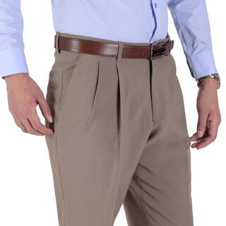 Foto 3 | Foto 3 | Pantalón De Vestir Yale Con Pinzas Classic Fit 1268 Kaki