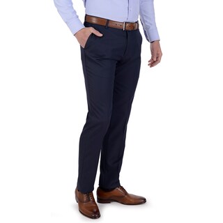 Foto 1 | Foto 1 | Pantalón De Vestir Yale Sin Pinzas Slim Fit 0422 Azul Marino