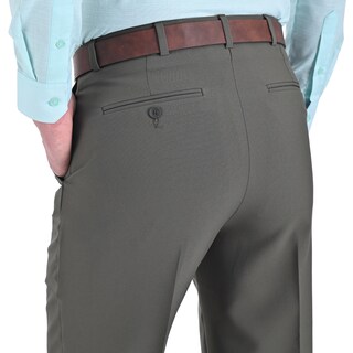 Foto 4 | Foto 4 | Pantalon De Vestir Sansabelt Regular Fit B202 Verde Cemento