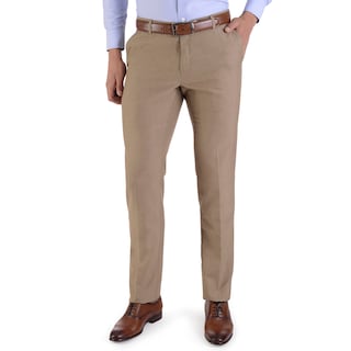 Foto 1 | Foto 1 | Pantalón De Vestir Yale Sin Pinzas Slim Fit 1768 Beige