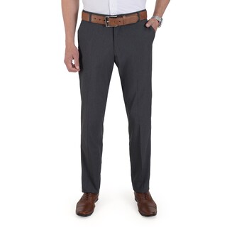 Foto 1 | Foto 1 | Pantalón De Vestir Yale Collection Sin Pinzas Slim Fit 0342 Gris Medio